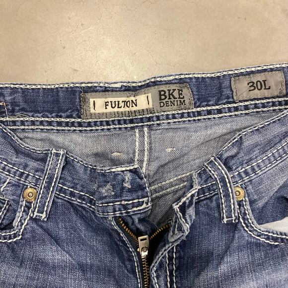 y2k low rise Bke bootcut Jeans 30x34 - Picture 3 of 5